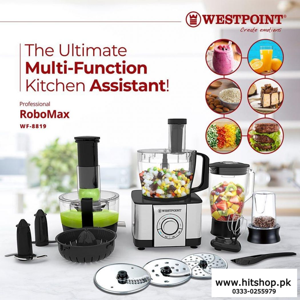 Westpoint Professional Multi function Robo Max Food Processor WF-8819